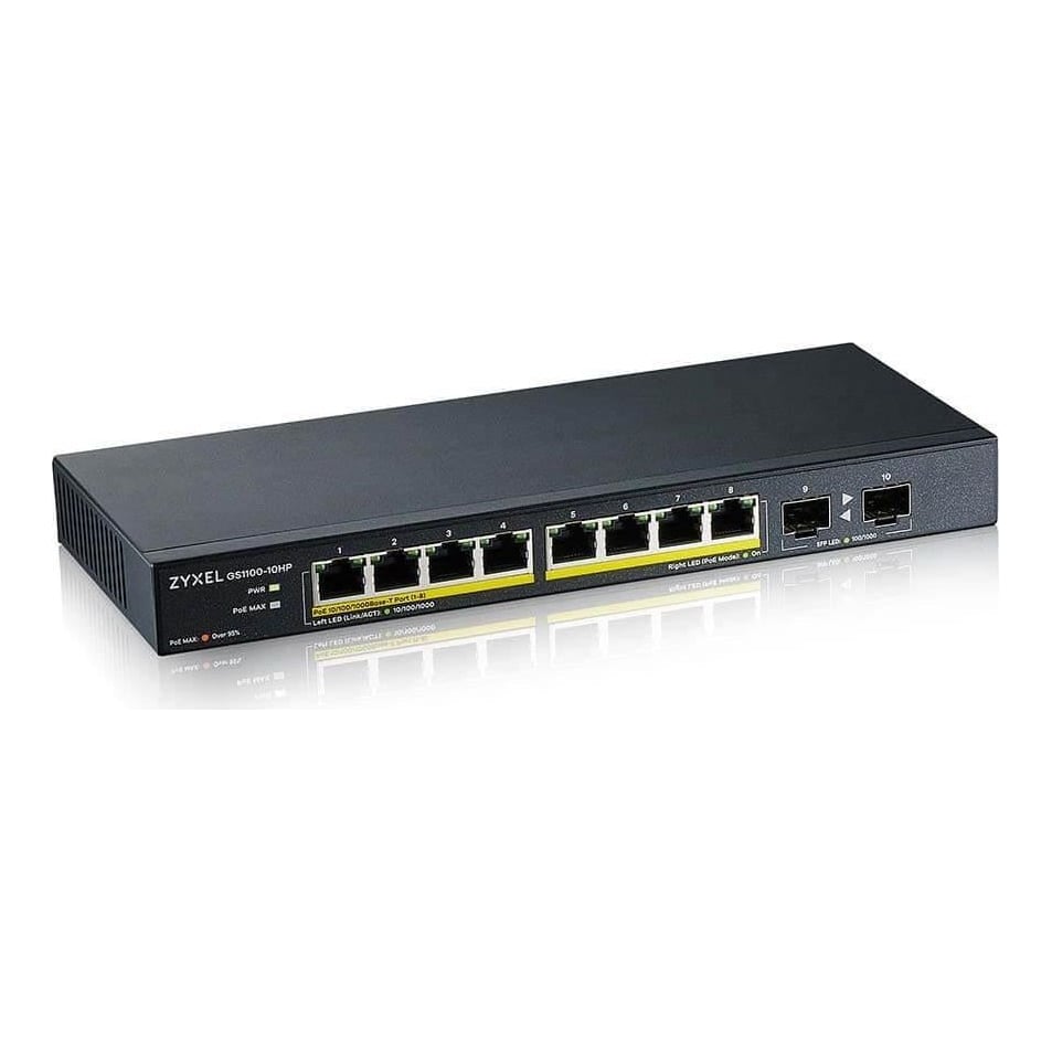 Zyxel GS1100-10HP 10PORT Gbe PoE Switch