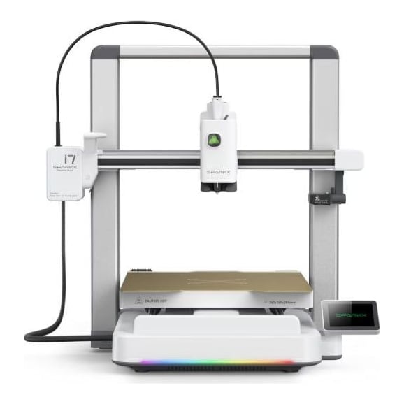 CREALITY SPARKX I7 3D Printer, Tehnologie FDM, Viteza printare: 500mm/s, Auto-leveling, zgomot redus, Schimbare automata filament dupa epuizarea unei role in timpul printarii, Volum printare: 260×260×255mm, Monitorizare AI, camera video integrata, Dimensiuni imprimanta: 470x423x456mm, Extruder