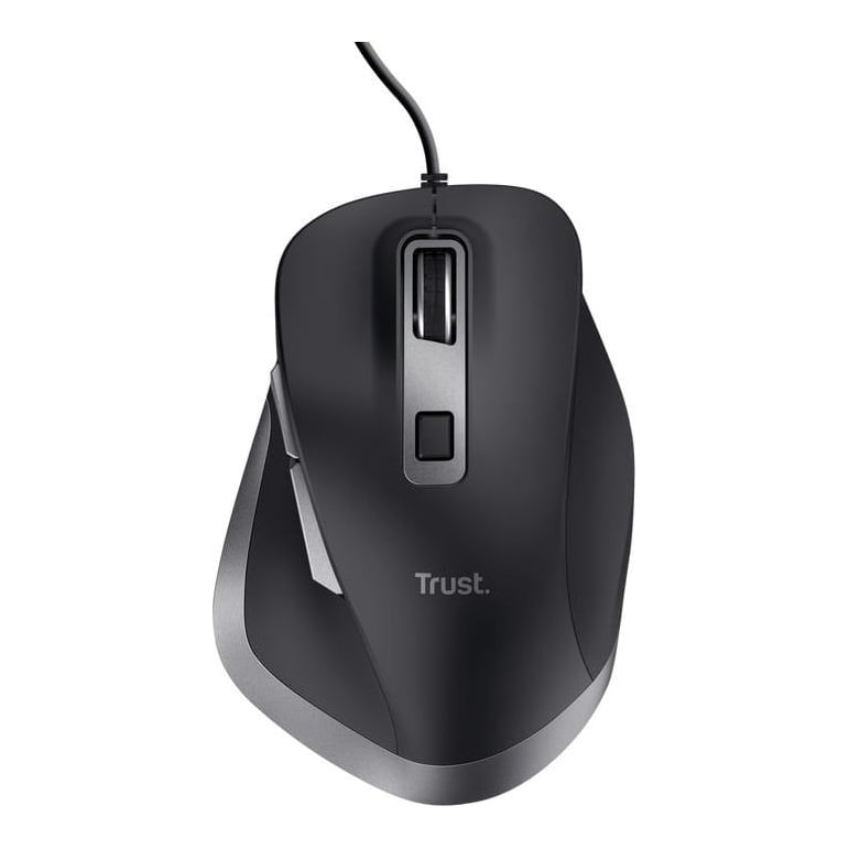 Mouse Trust Fyda cu fir 5000 DPI, negru