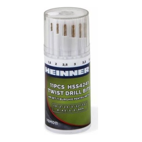 HEINNER Hr Set 11 Burghie Pentru Metal