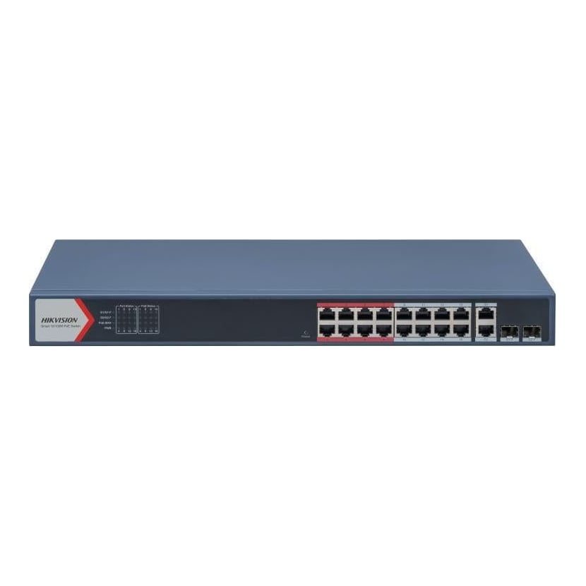 HIKVISION Switch 16PORTURI 2XGIGABIT 230W