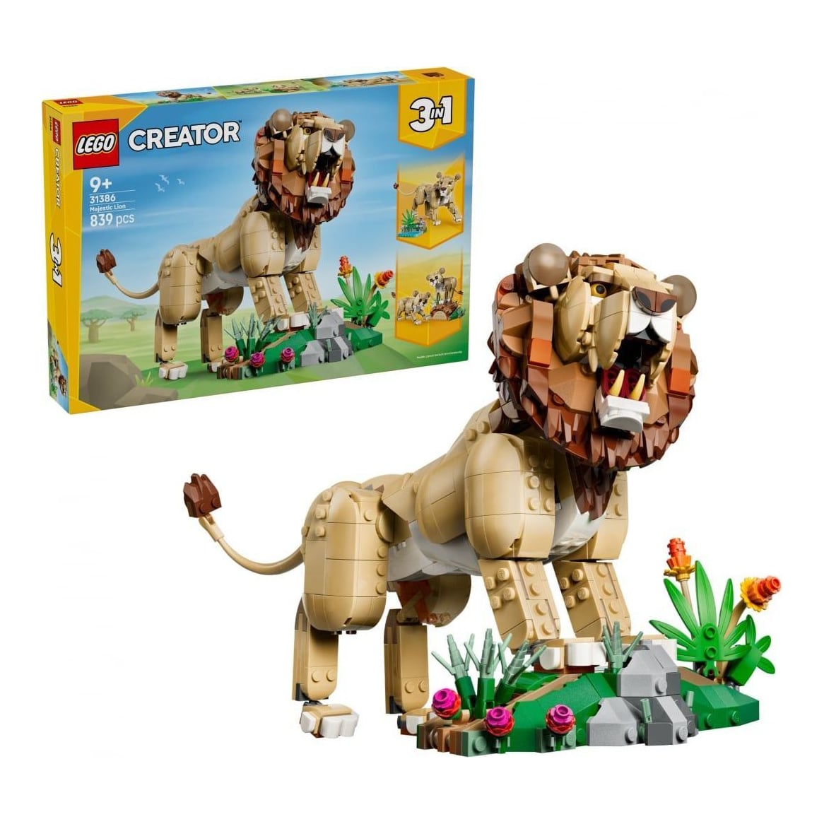 Animale Salbatice:leu Maiestuos LEGO31386