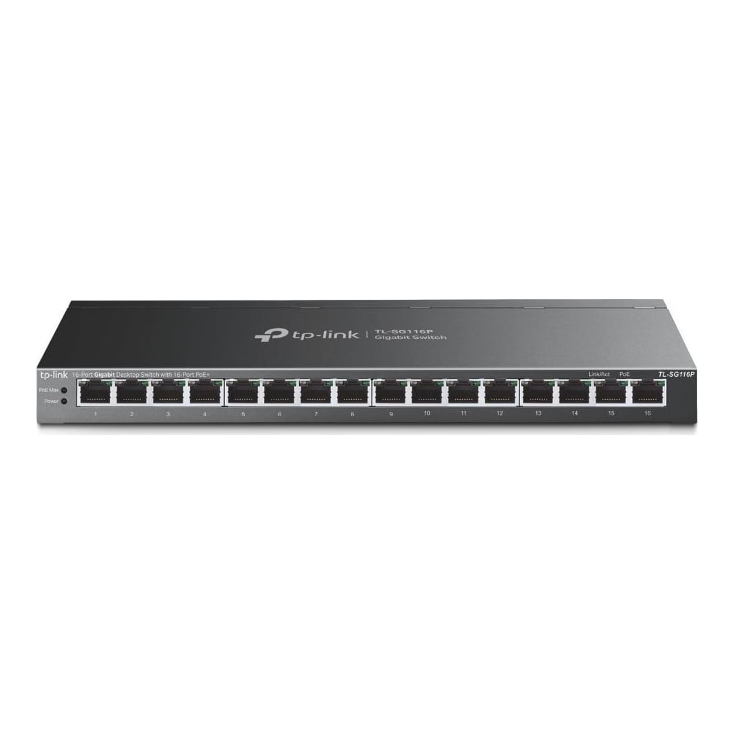 TP-Link Tpl Sw 16P-GB Unmngd Desktop Switch PoE
