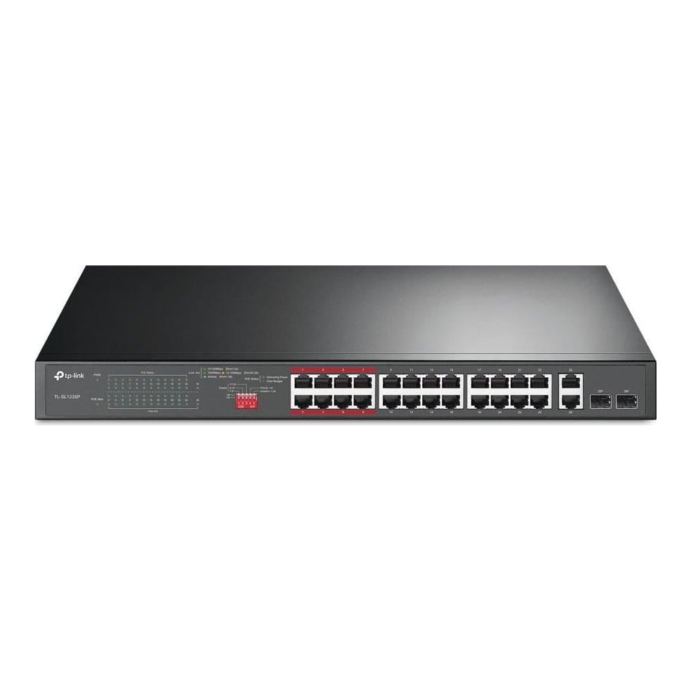 TP-Link Tpl Sw 24P-FE 2P-GB Unmngd Rm PoE