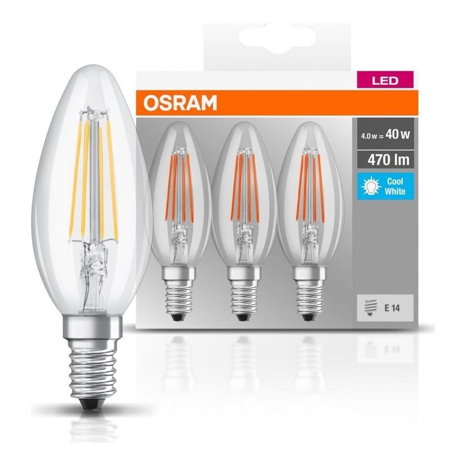BASECLB40 4W/840 230V Fil E14 FS3 Osram