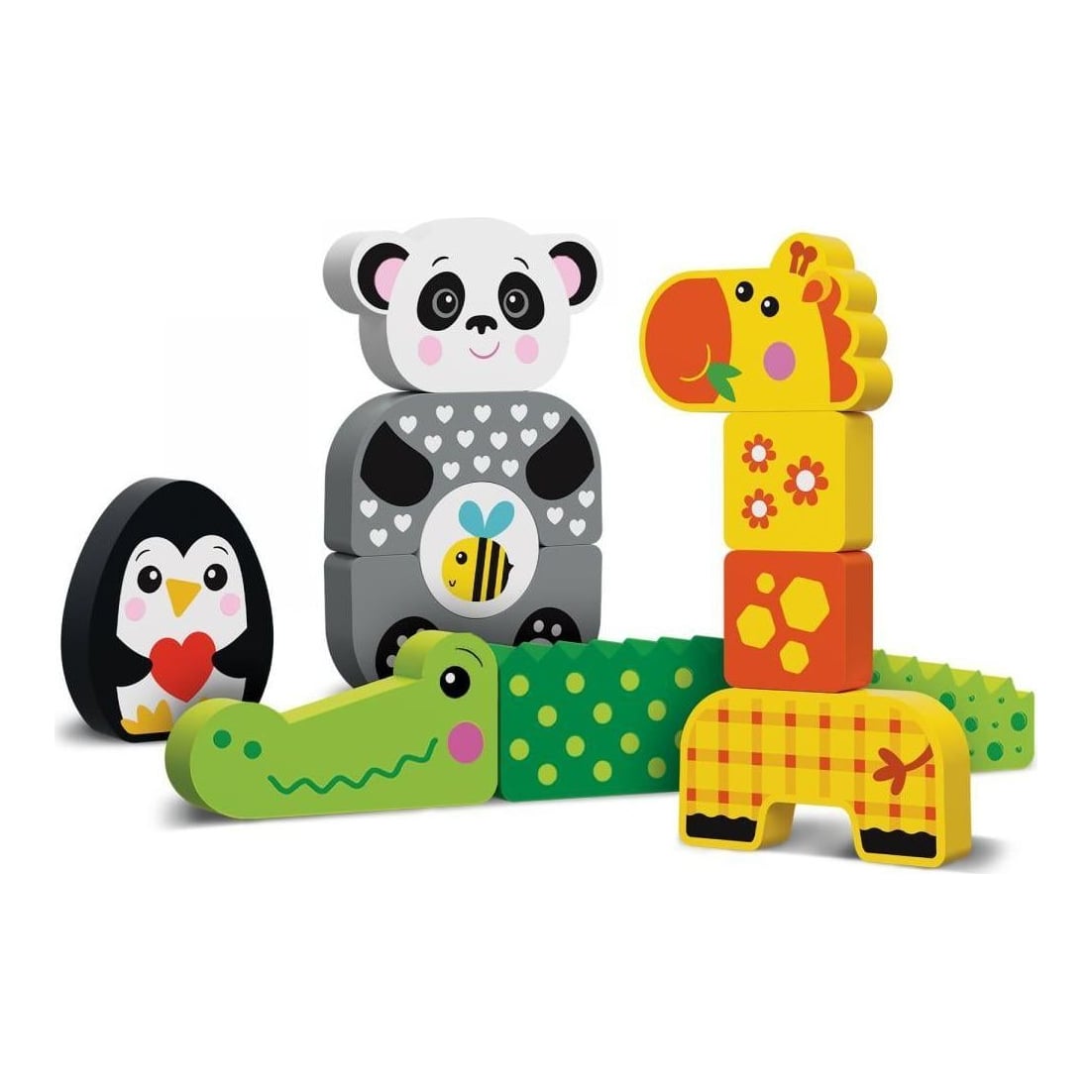 KIDS HITS Panda Și Prietenii Sai, Jucarie Lemn