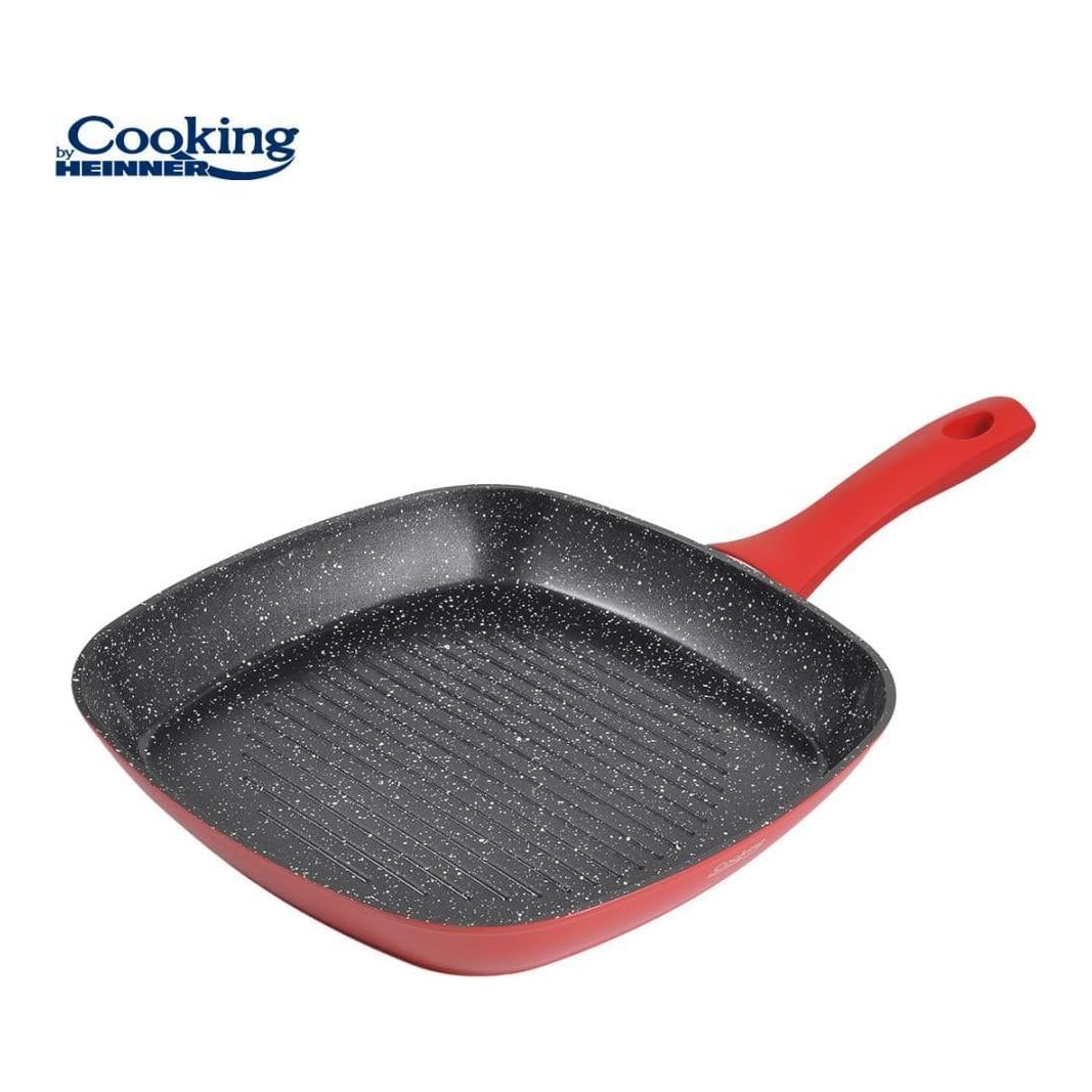 HEINNER Tigaie Grill Aluminiu 28X4CM, Red Stone