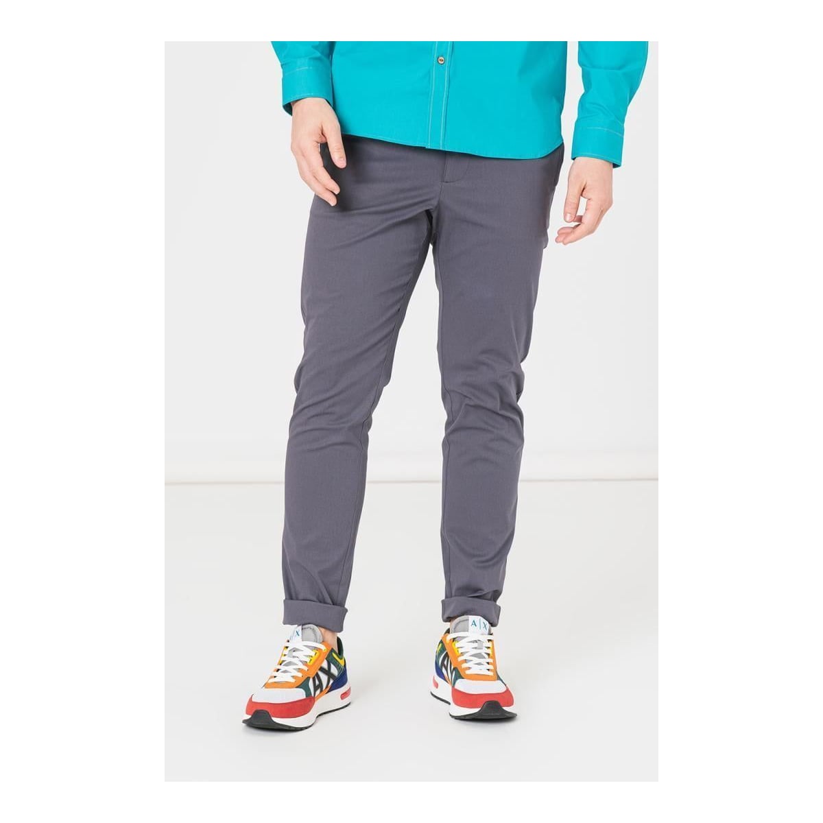 PEGAS Pantaloni Lung Casual Barbati Grey Xl