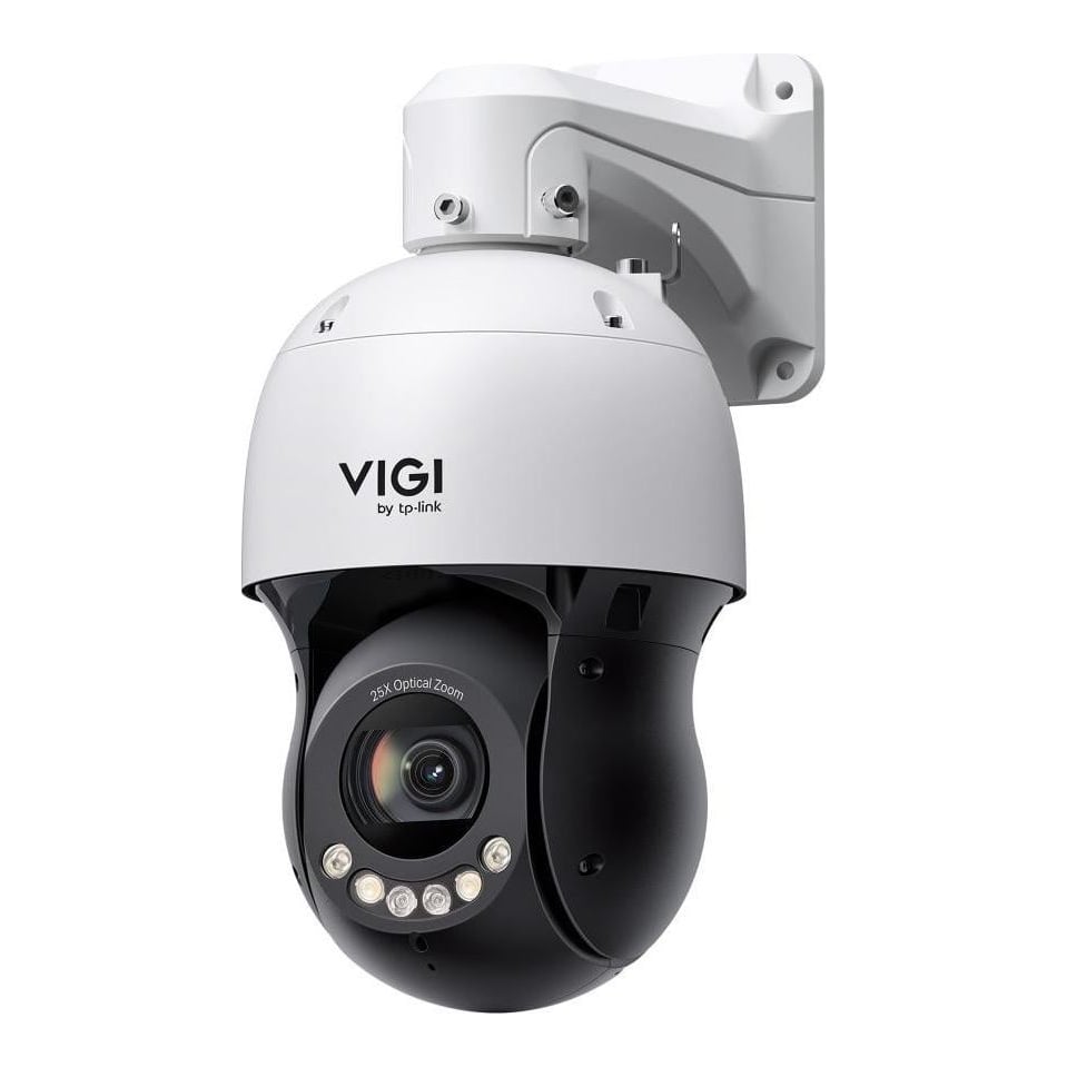 TP-Link Camera de supraveghere IP speed dome VIGI InSight PTZ5425 4 MP Progressive Scan CMOS image sensor, Lens: 5.2 mm - 130 mm (Motorized Varifocal), Angle of view 2.30° to 57.06°, WDR 120 dB, 1 RJ45 10/100M Self-Adaptive Ethernet Port, PoE (802.3at, Class 4), Operating Conditions: -30 °C to 65 °C, IP66 &