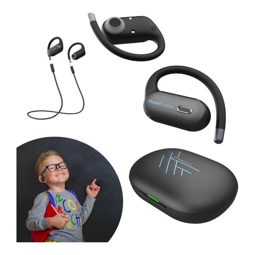 Casti In-ear PowerLocus Jumpy, Wireless, Negru