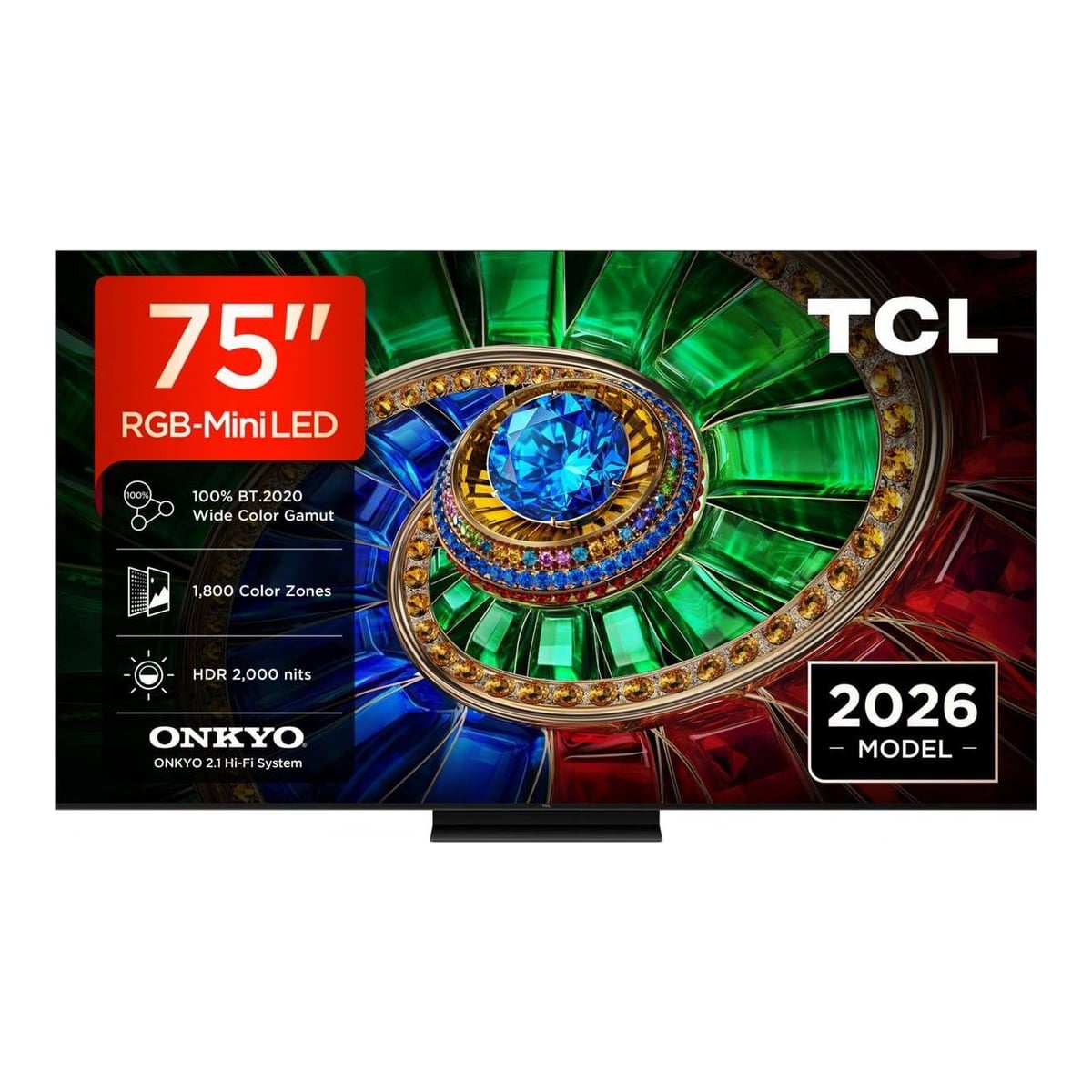 Televizor TCL RGB-MiniLed 75RM7L, 189 cm, Smart Google TV, 4K Ultra HD, 144Hz, Clasa E (Model 2026)