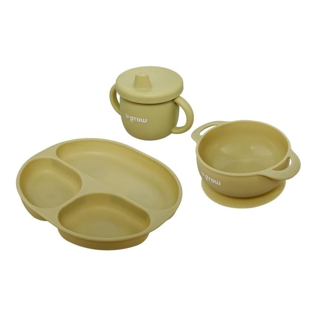 Set 3 piese silicon ,olive, U-Grow