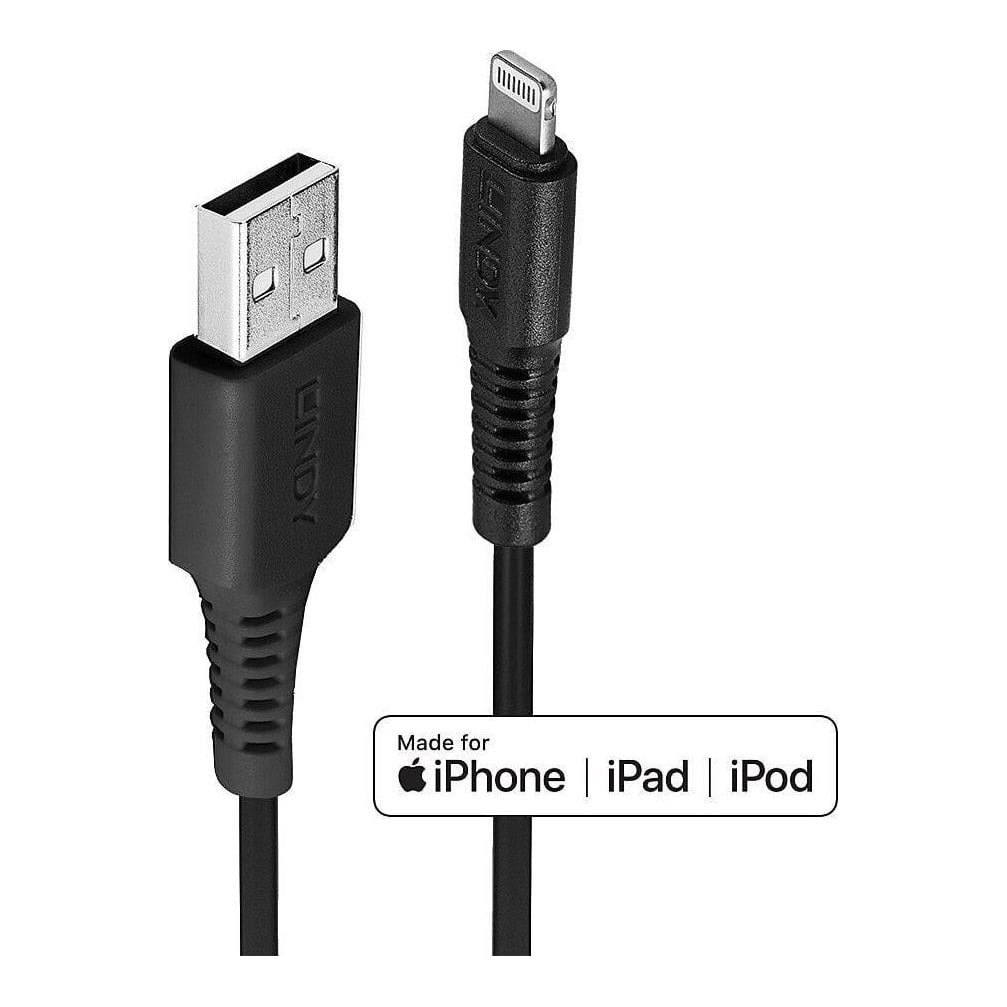 Cablu Lindy 1m USB A 2.0 to Lightning