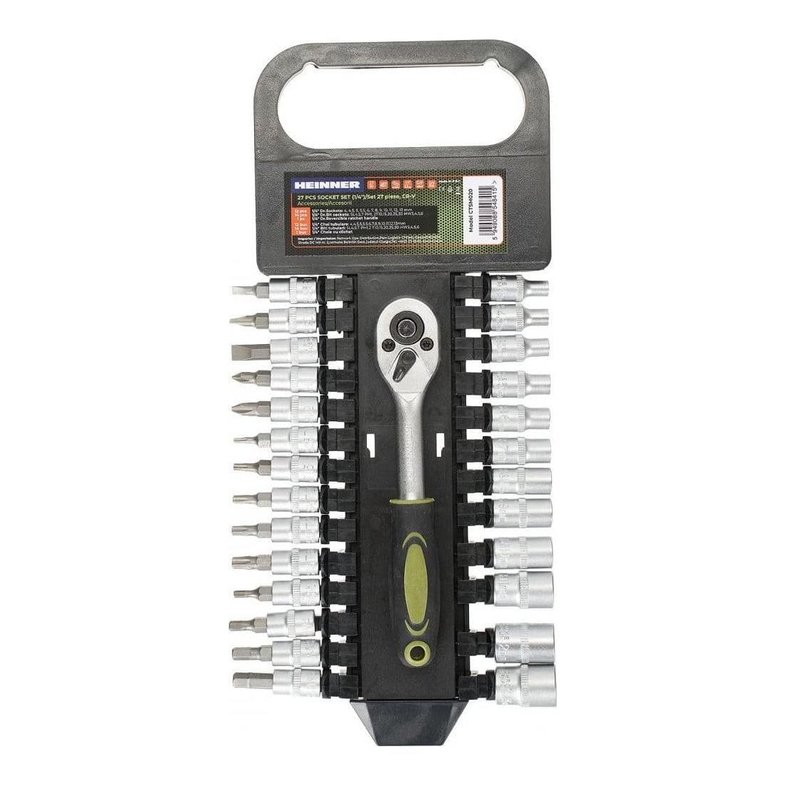 HEINNER Hr Set 27 Piese 1/4" Cr-v