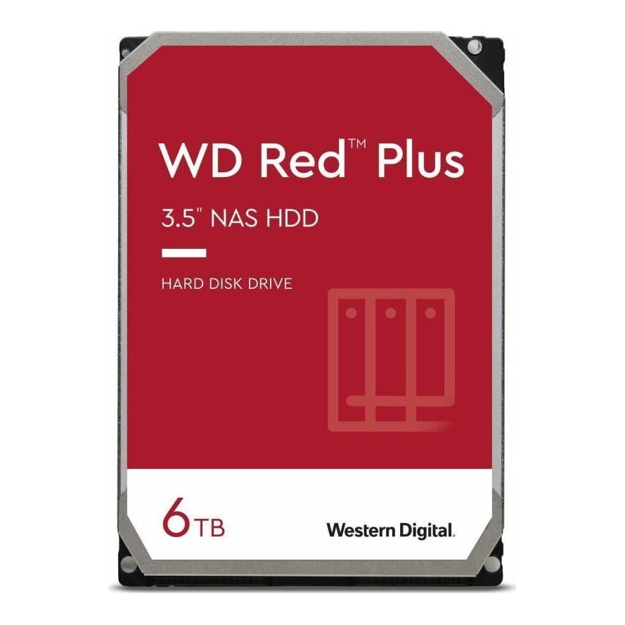 HDD WD Red Plus 6 TB Sata-iii 5400 RPM 256 MB