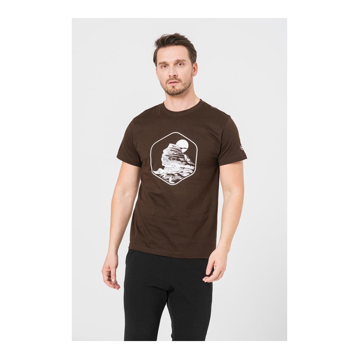 PEGAS Tricou Casual Sfinx Barbati Coffee-xl