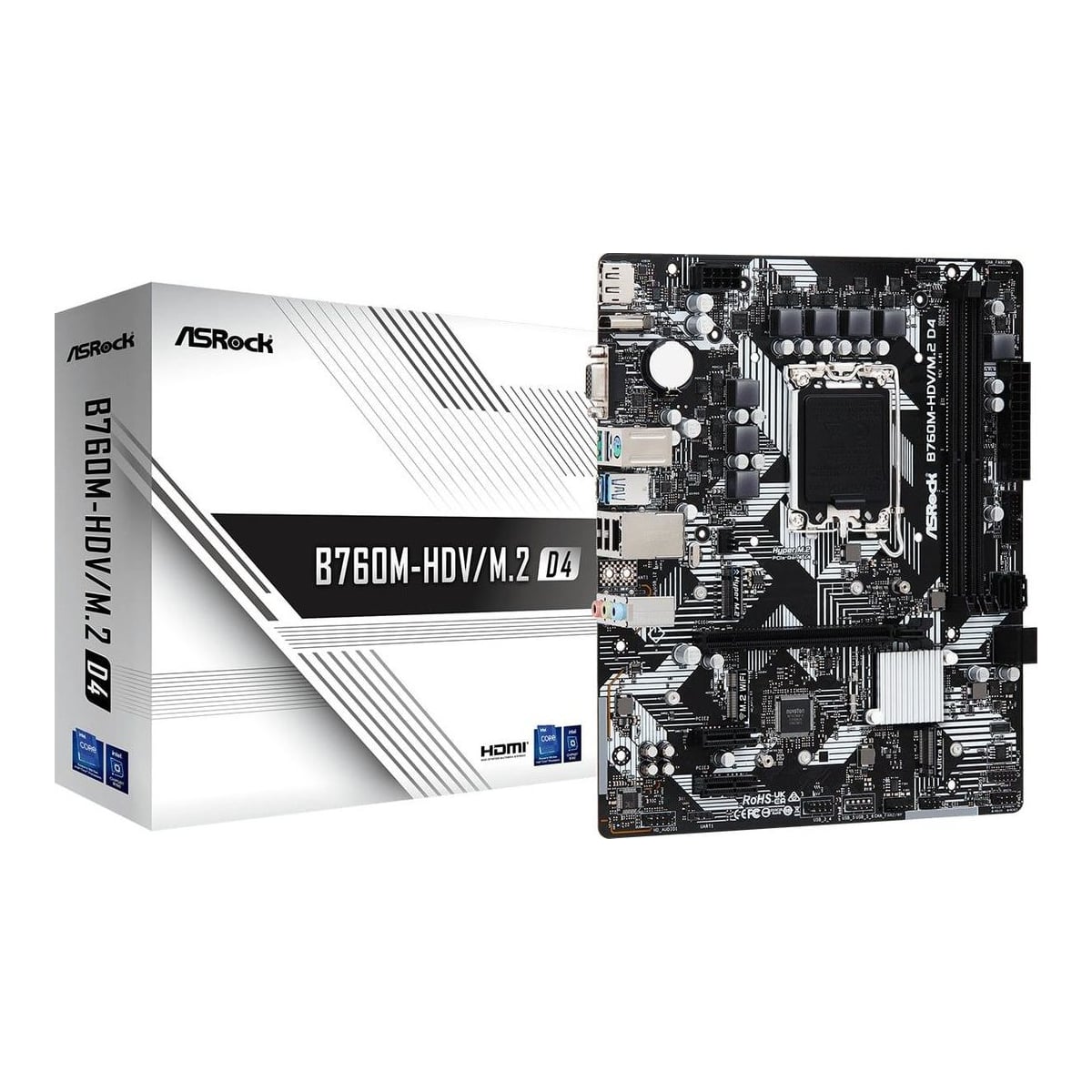 Placa de bază ASRock B760M-HDV/M.2 DDR4 LGA1700