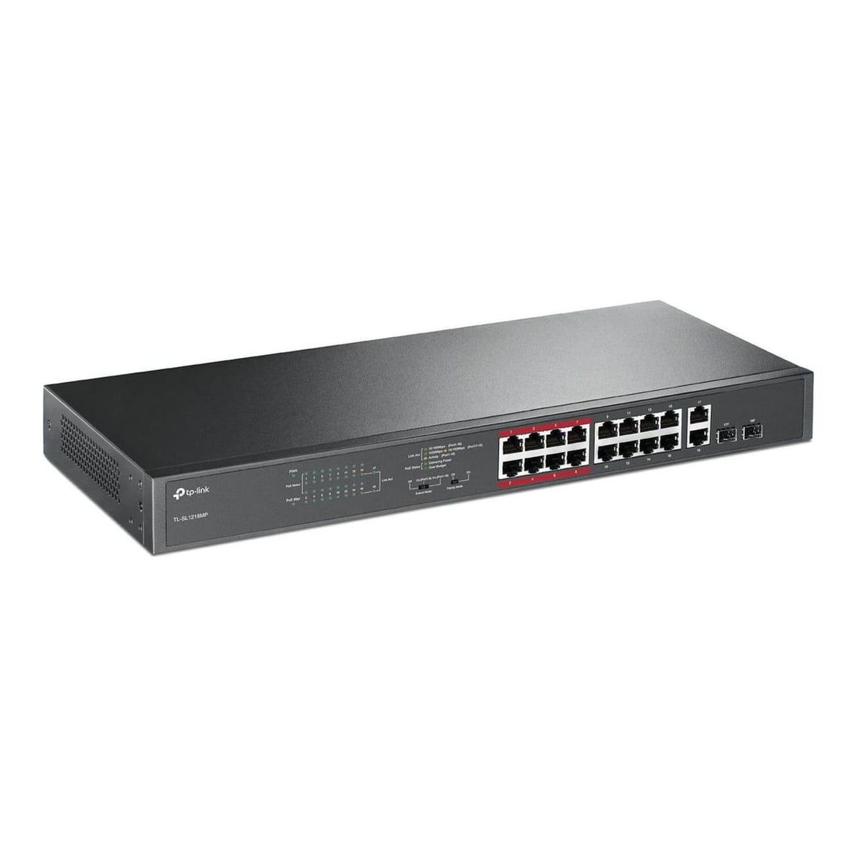 TP-Link Tpl Sw 16P-POE ,2P-GB SFP Unmngd Rm