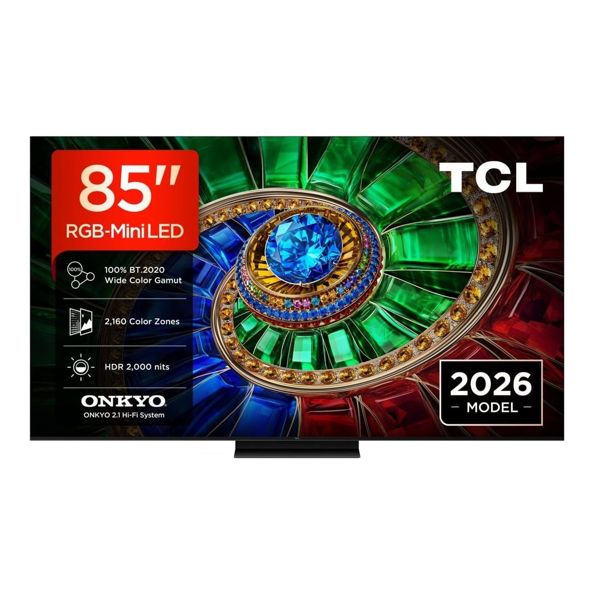 Televizor TCL RGB-MiniLed 85RM7L, 214 cm, Smart Google TV, 4K Ultra HD, 144Hz, Clasa D (Model 2026)