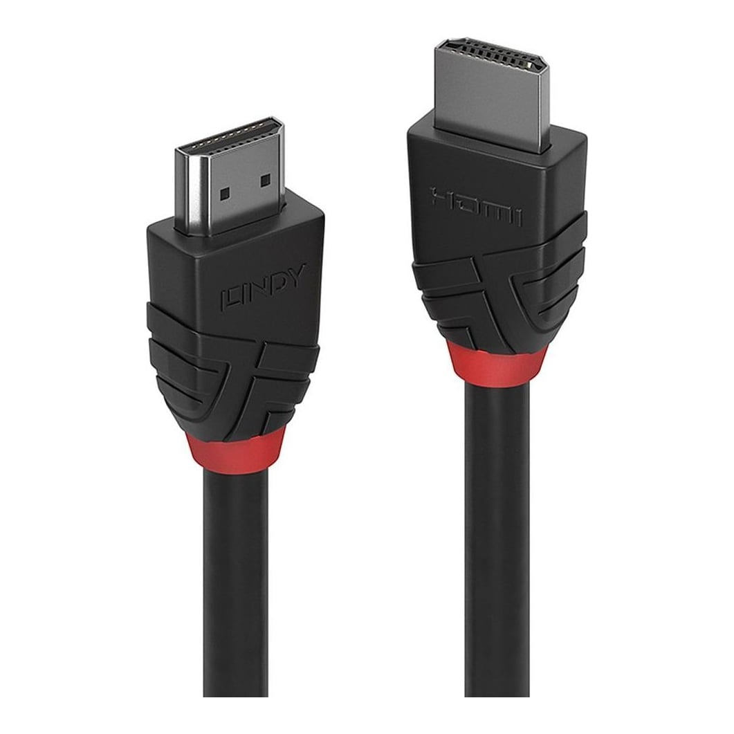 Cablu Lindy 0.5m HiSpd HDMI, Bllack Line