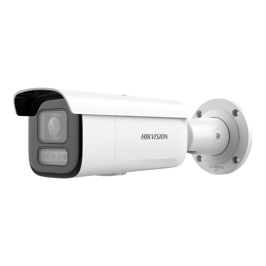 Camera de supraveghere IP Bullet 6MP Hikvision DS-2CD2663G2- LIZS2U(2.8-12MM), lentila varifocala: 2.8-12mm, iluminare min: Color: 0.005 Lux @ (F1.6, AGC ON),B/W: 0 Lux cu lumina alba: 60m, IR: 60m, microfon incorporat, interfata audio: 1/1, alarma: 1/1, slot card de memorie