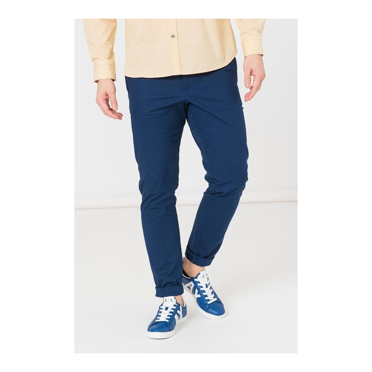 PEGAS Pantaloni Lung Casual Barbati Navy M