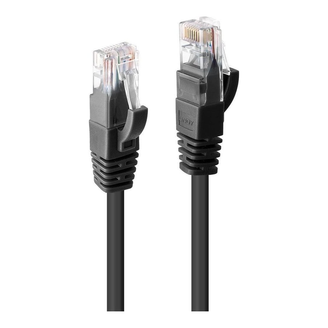 Cablu Lindy 1m Cat.6 U/UTP, Black