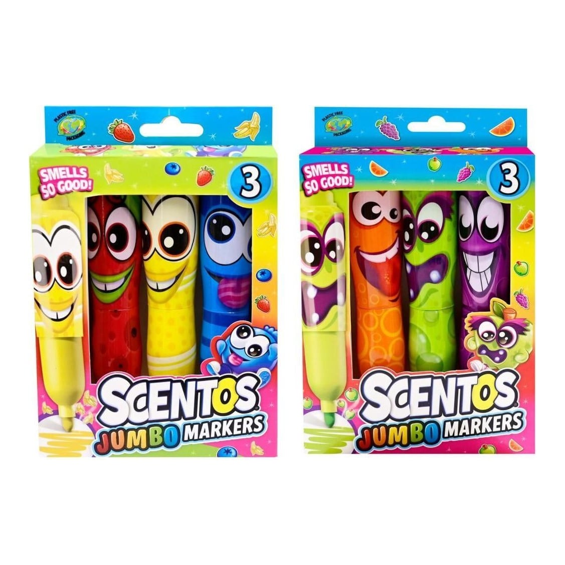 Set 3 Markere Jumbo Parfumate, Scentos