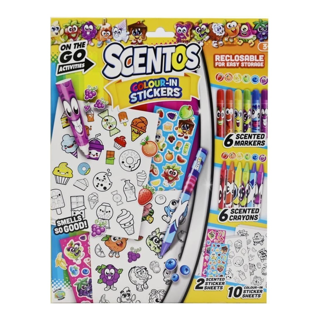 Set Parfumat De Calatorie Sa Coloram Si Sa Lipim Stickere,scentos