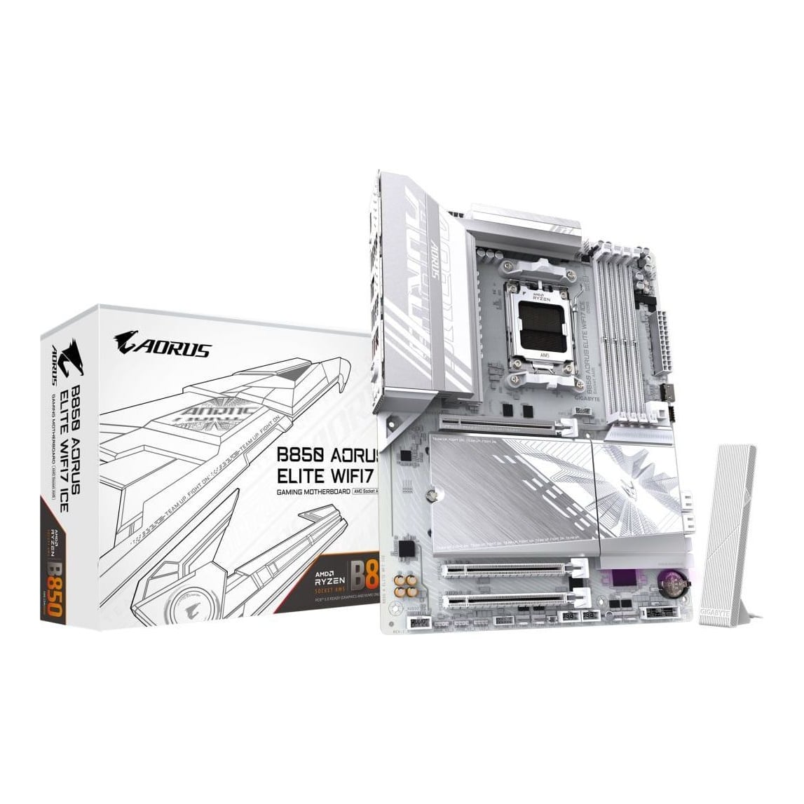 Placa de bază Gigabyte B850 AORUS ELITE WIFI7 ICE AM5