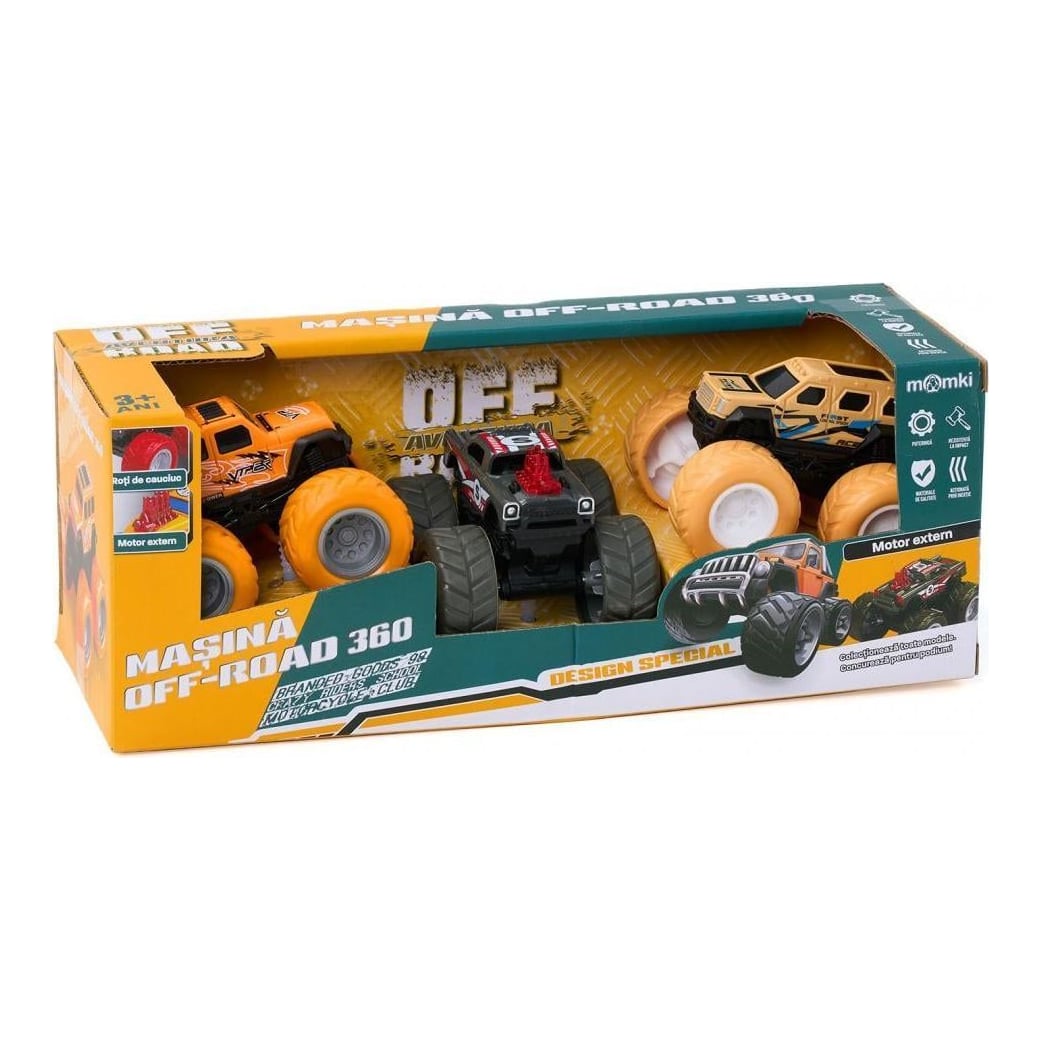 MomKi Set 3 Masini Off-road