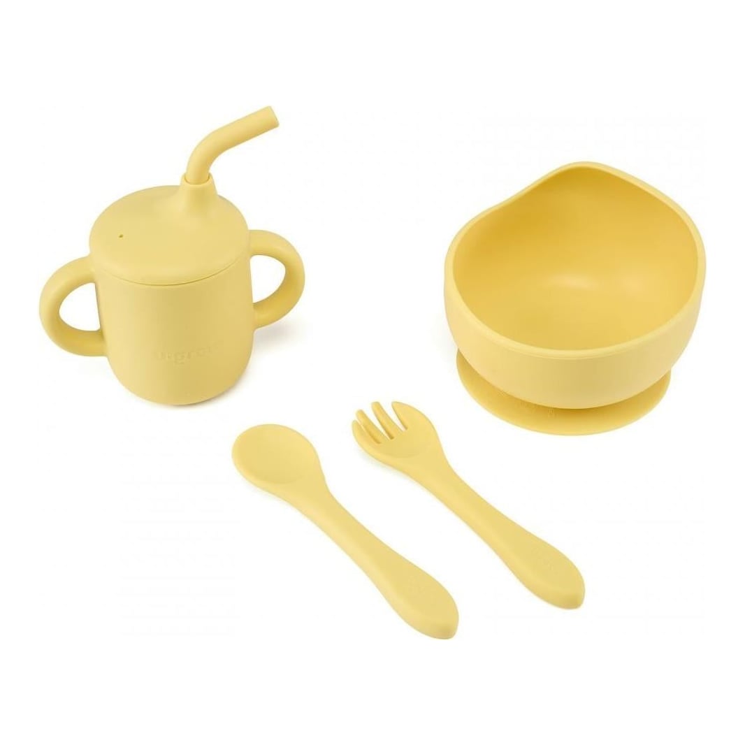 Set 4 piese din silicon,galben, U-Grow
