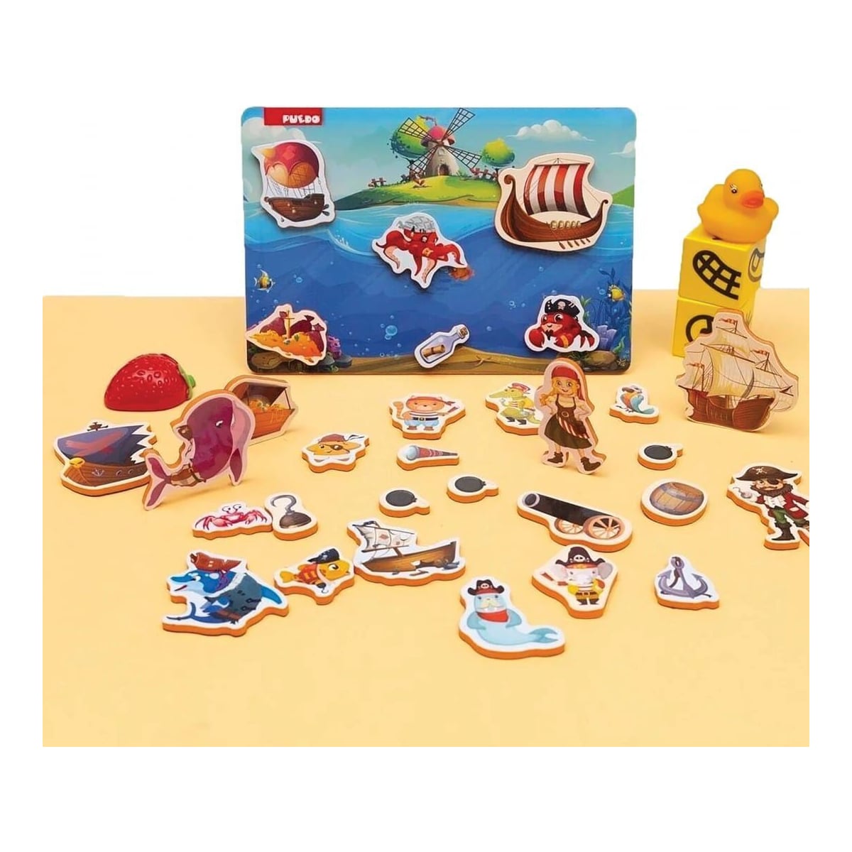 PUEDO TOYS Joc Magnetic Cu Pirati