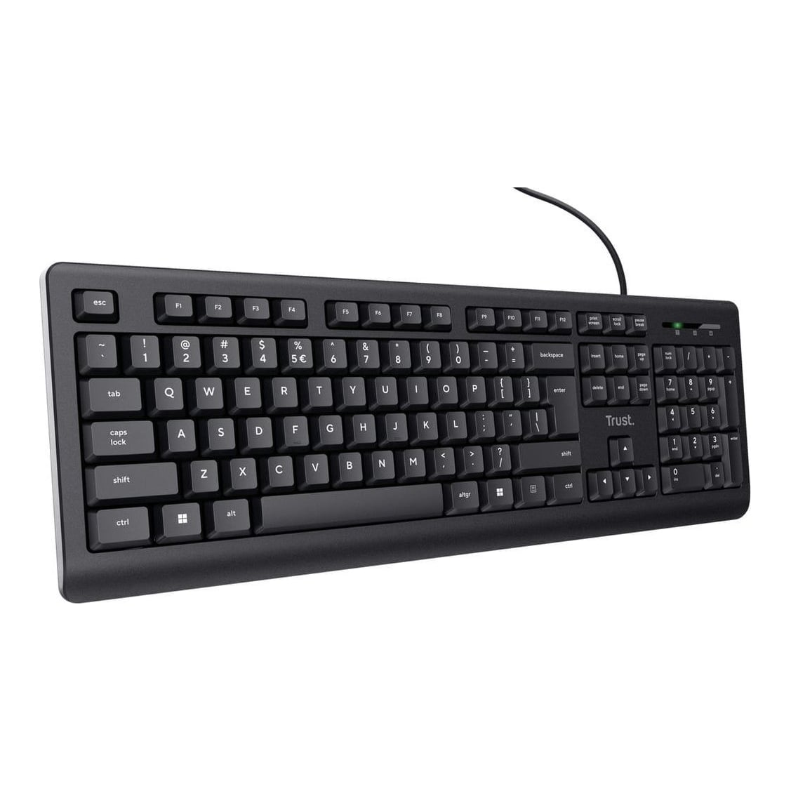 Tastatura cu fir Trust, negru