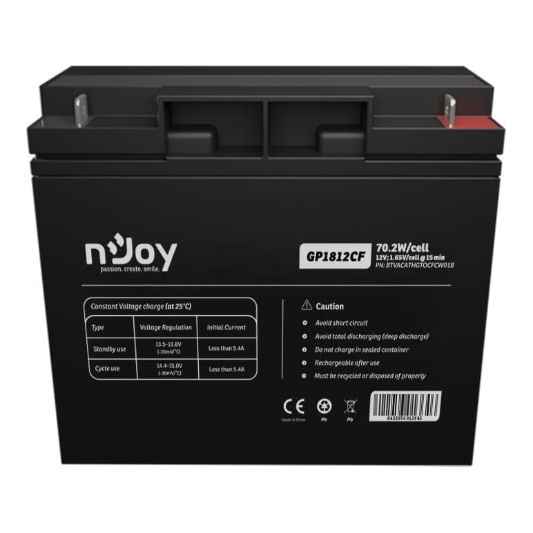 Acumulator Njoy GP1812CF 12V