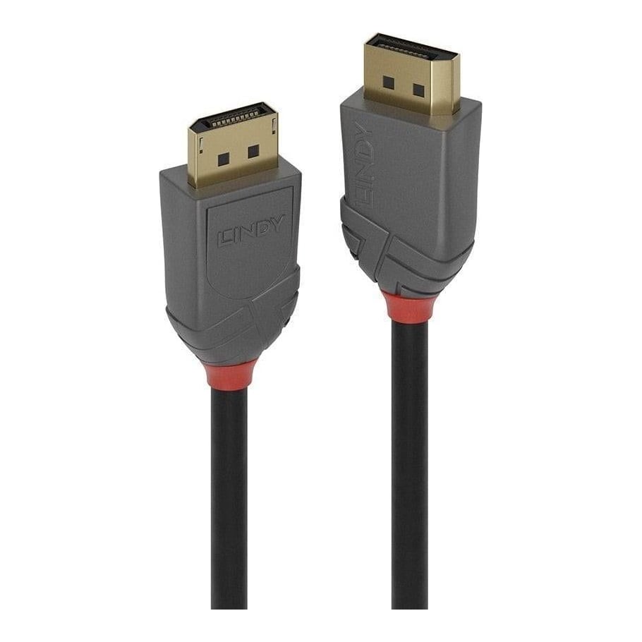 Cablu Lindy 1m DisplayPort 1.4, Anthra