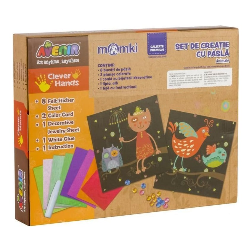 MomKi Set de creatie cu pasla- Animale