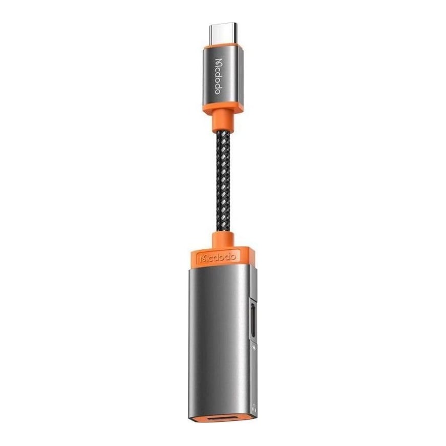 Mcdodo Adaptor Oryx Series Type-C la Dual Type-C PD, 60W Black (audio + incarcare)