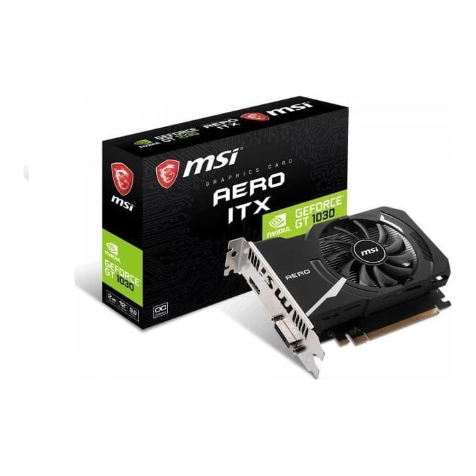 Placa video MSI GeForce GT 1030 AERO ITX 2GD4 OC, 2GB DDR4, 64-bit