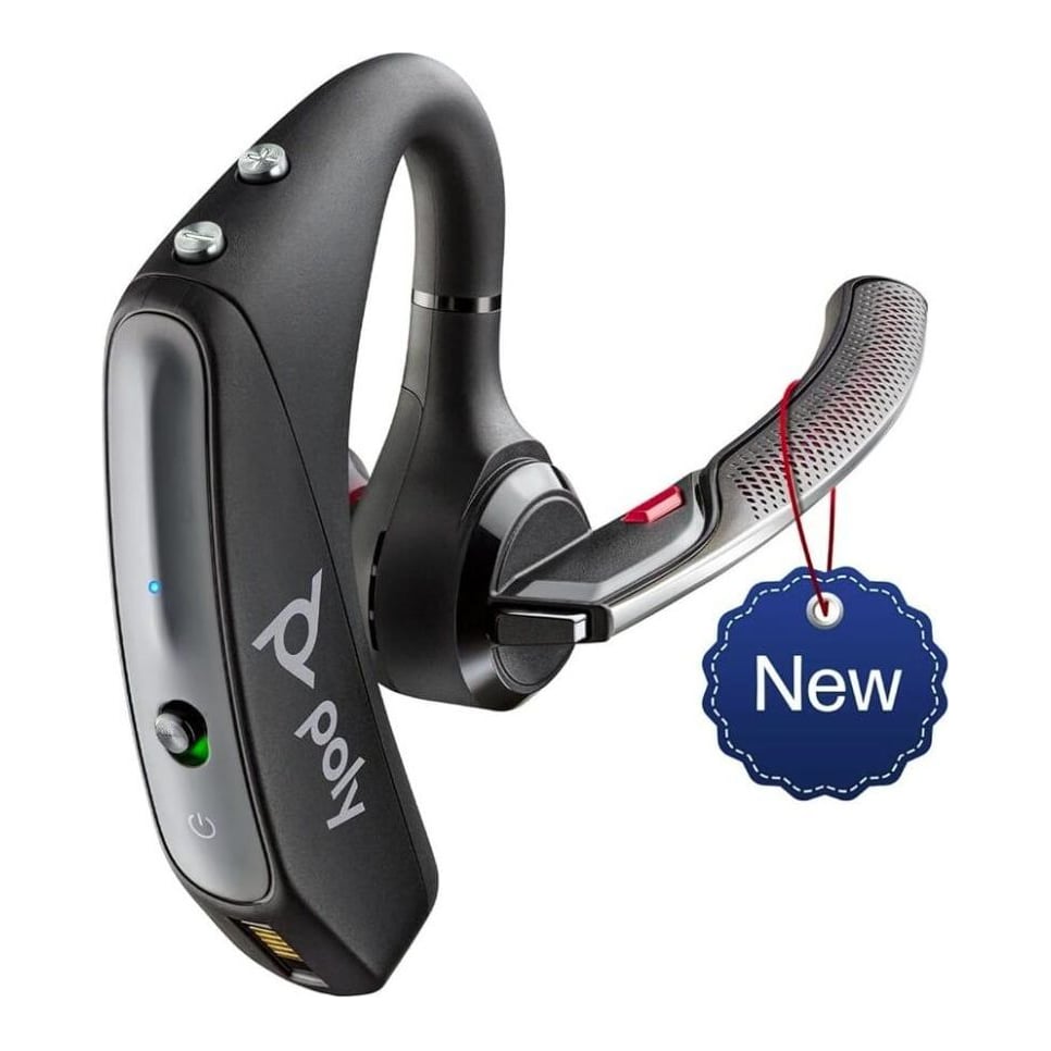 Casti In-ear Poly Voyager 5200, Wireless, noise-canceling, Negru