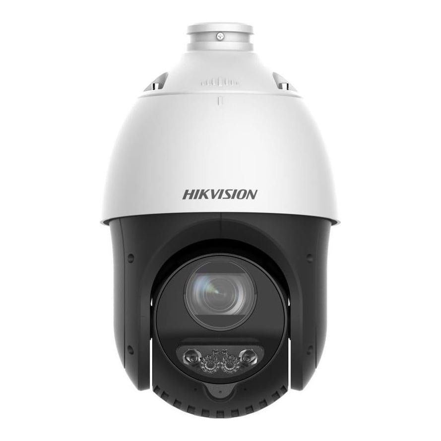 Camera de supraveghere IP Speed Dome 2MP Hikvision DS-2DE4225IWG1-E, lentila varifocala: 4.8-120mm, iluminare min: Color: 0.005 Lux @ (F1.6, AGC ON); B/W: 0.001 Lux @ (F1.6, AGC ON), 0 Lux cu IR: 100m, microfon incorporat, difuzor incorporat, interfata audio: 1/1, alarma: 1/1, slot card de memorie