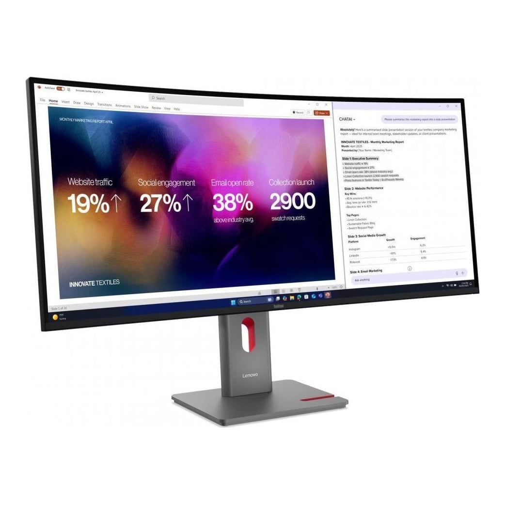 Monitor Commercial Lenovo ThinkVision P40WD-40, 39.7", 5120 x 2160 pixeli, Black, 3 ani Garantie