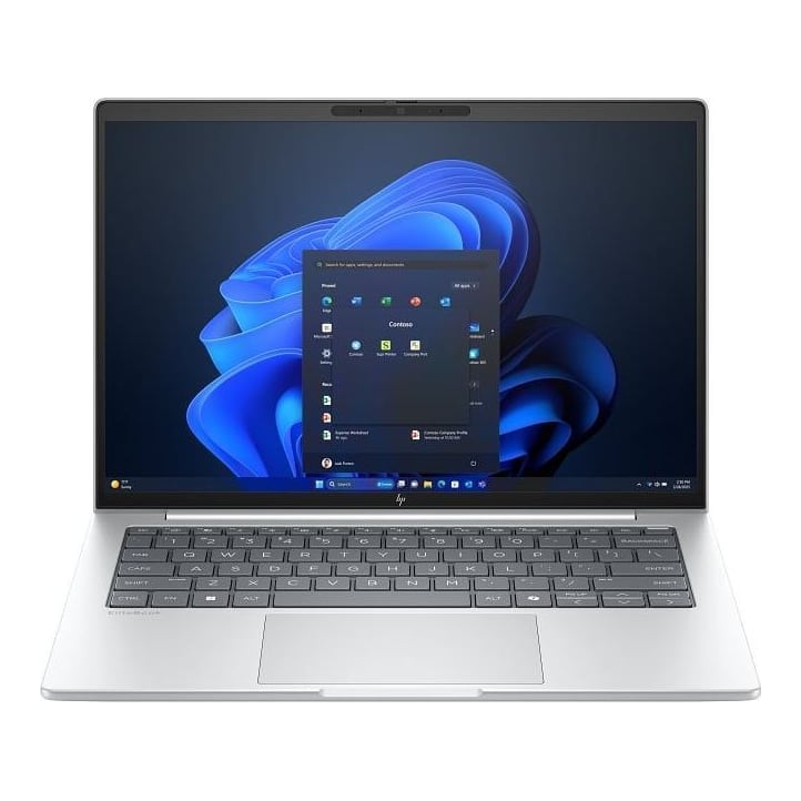 Laptop HP EliteBook 8 G1i, 14.0 inch WUXGA (1920x1200) IPS Anti-Glare IR+ISP 300 nits, Intel Core U5-226V 8-Core (2.1GHz, up to 4.5GHz, 8MB)- 40 TOPS, video integrat Intel Graphics, RAM 16GB LPDDR5x 8533 MT/s, SSD 512GB PCIe NVMe, no ODD, Audio by Poly Studio, două difuzoare stereo cu amplificatoare