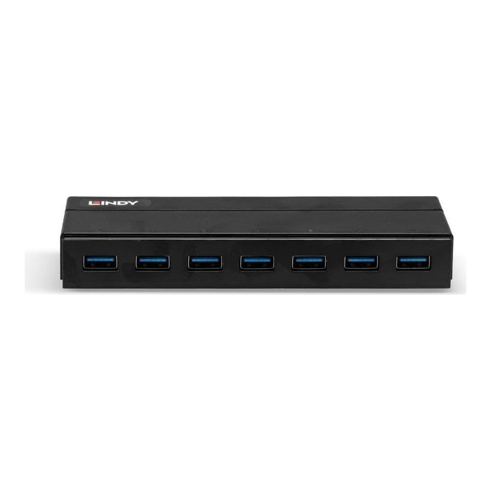 Charging Hub Lindy 7 Port USB 3.1, negru