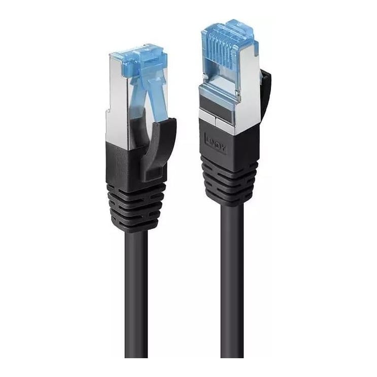 Cablu Lindy 1m Cat.6A S/FTP LSZH, Black
