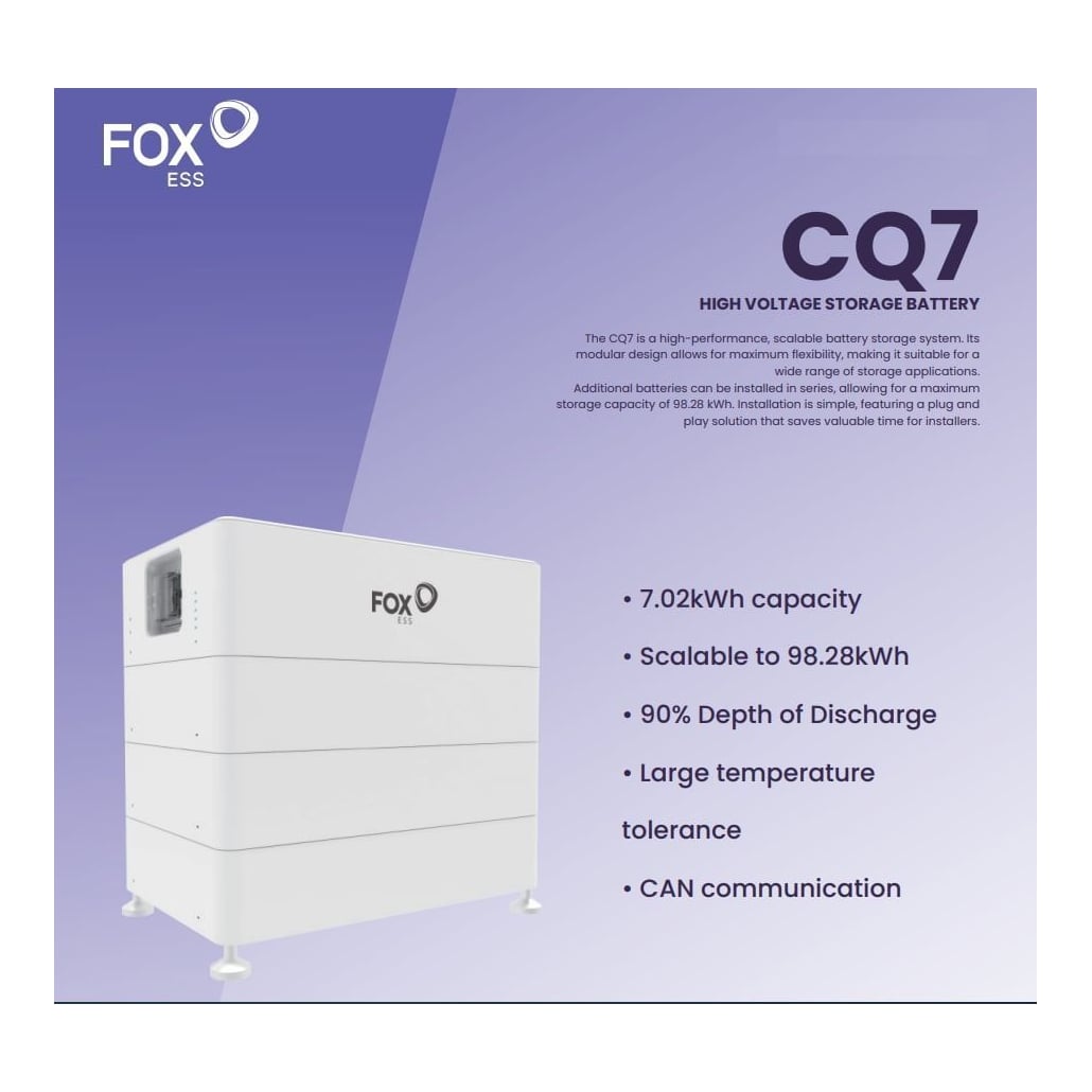 FoxESS High Voltage Battery Module CQ7-M-80 , 7kWh