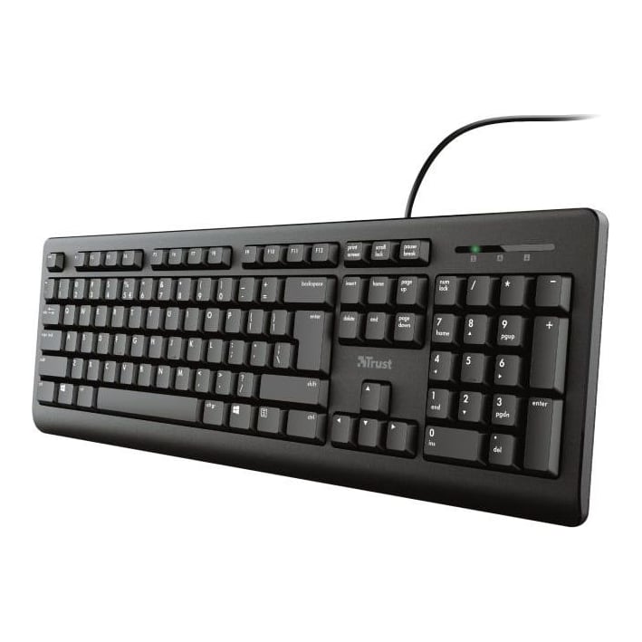 Tastatura Trust Primo cu fir, negru