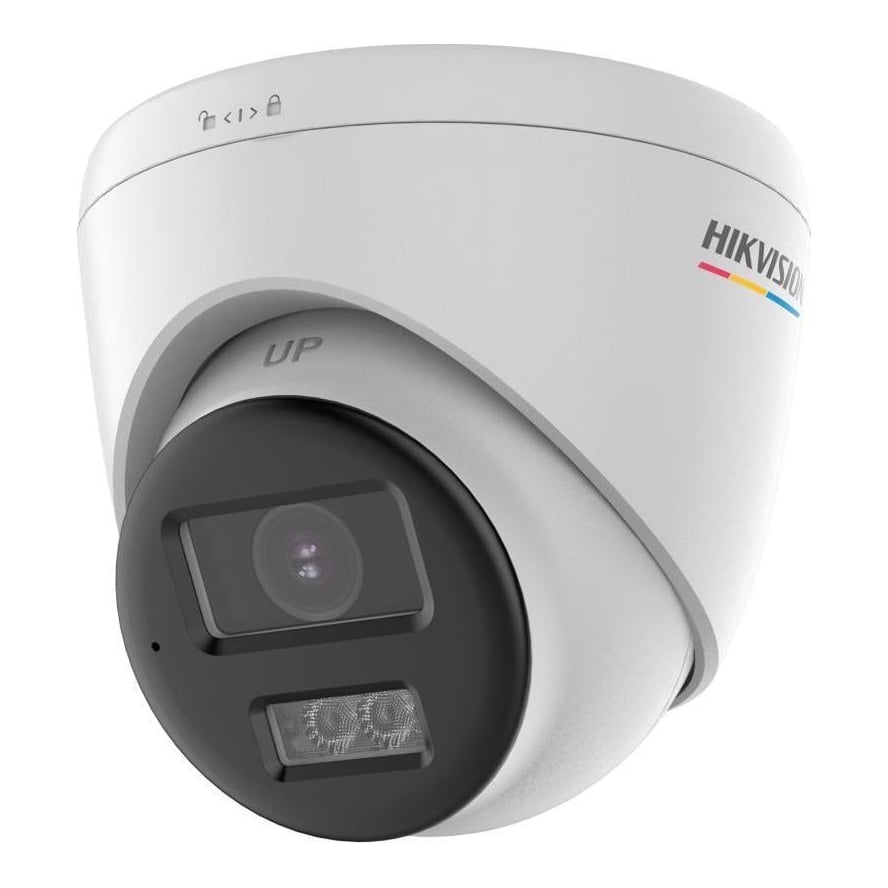 Camera de supraveghere Turret 4K Hikvision DS-2CE72UF3T-LS(2.8MM), lentila fixa 2.8mm, iluminare min: 0.0005 Lux @ (F1.0, AGC ON), 0 Lux with cu lumina alba: 40m, IR 40m, iesire TVI, alimentare: 12 VDC ± 25%, Max. 5.4 W, protectie: IP67, dimensiuni: Ø110 mm × 93 mm, greutate: 395g, temperatura de