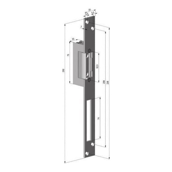 ASSA ABLOY Electromagnet Fail Lock Yale 12VCC