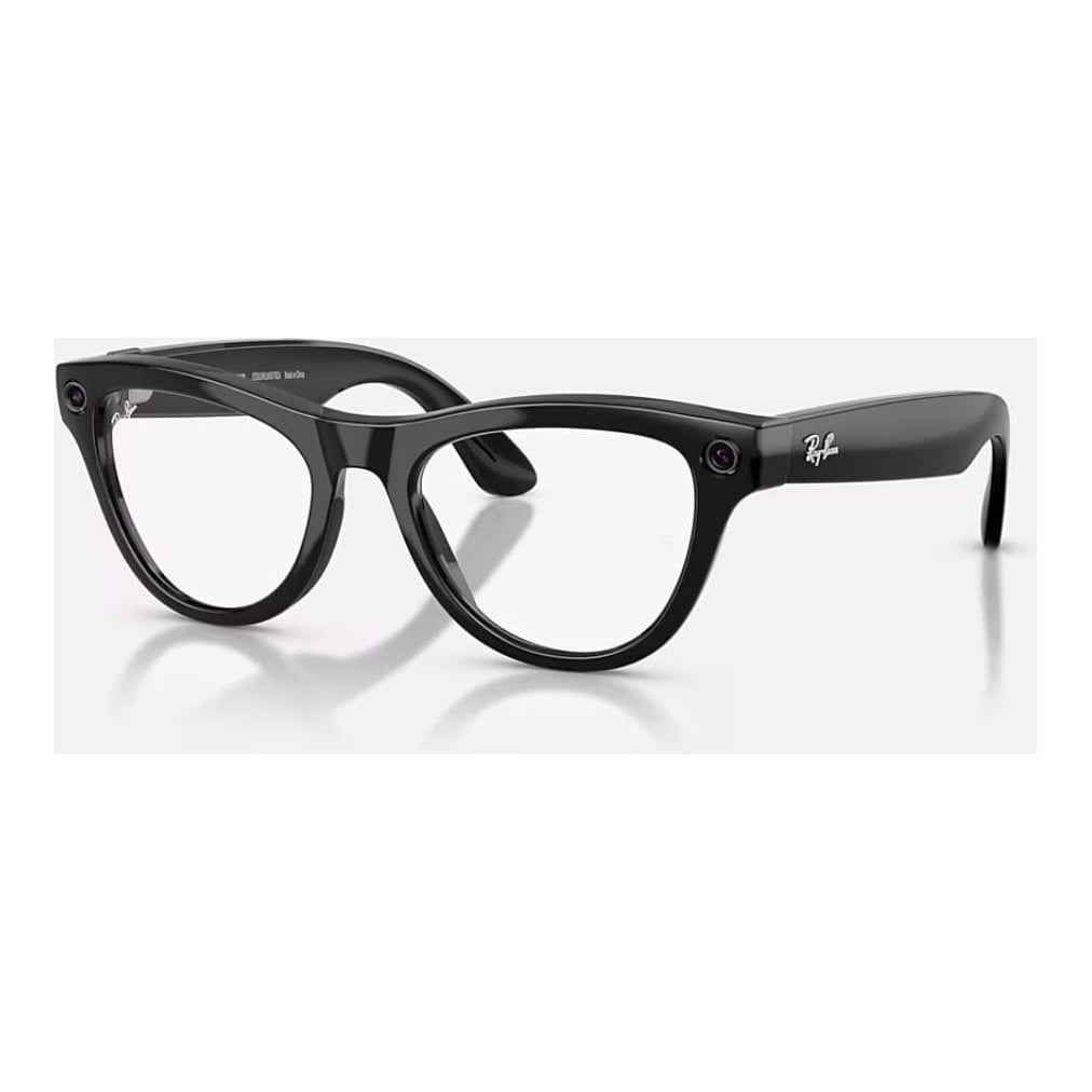 RAYBAN Ray-Ban Meta Skyler Gen 2 High Bridge Fit Shiny Black Clear/Amethyst Transitions 52-20